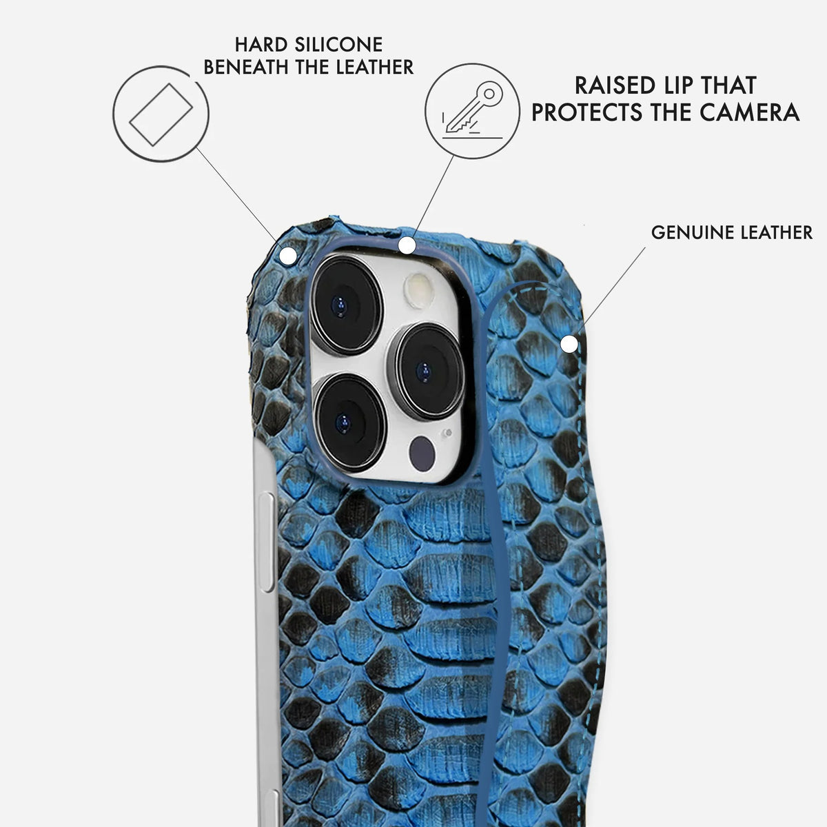 iPhone 16 Pro Leather Case — Piton Handle