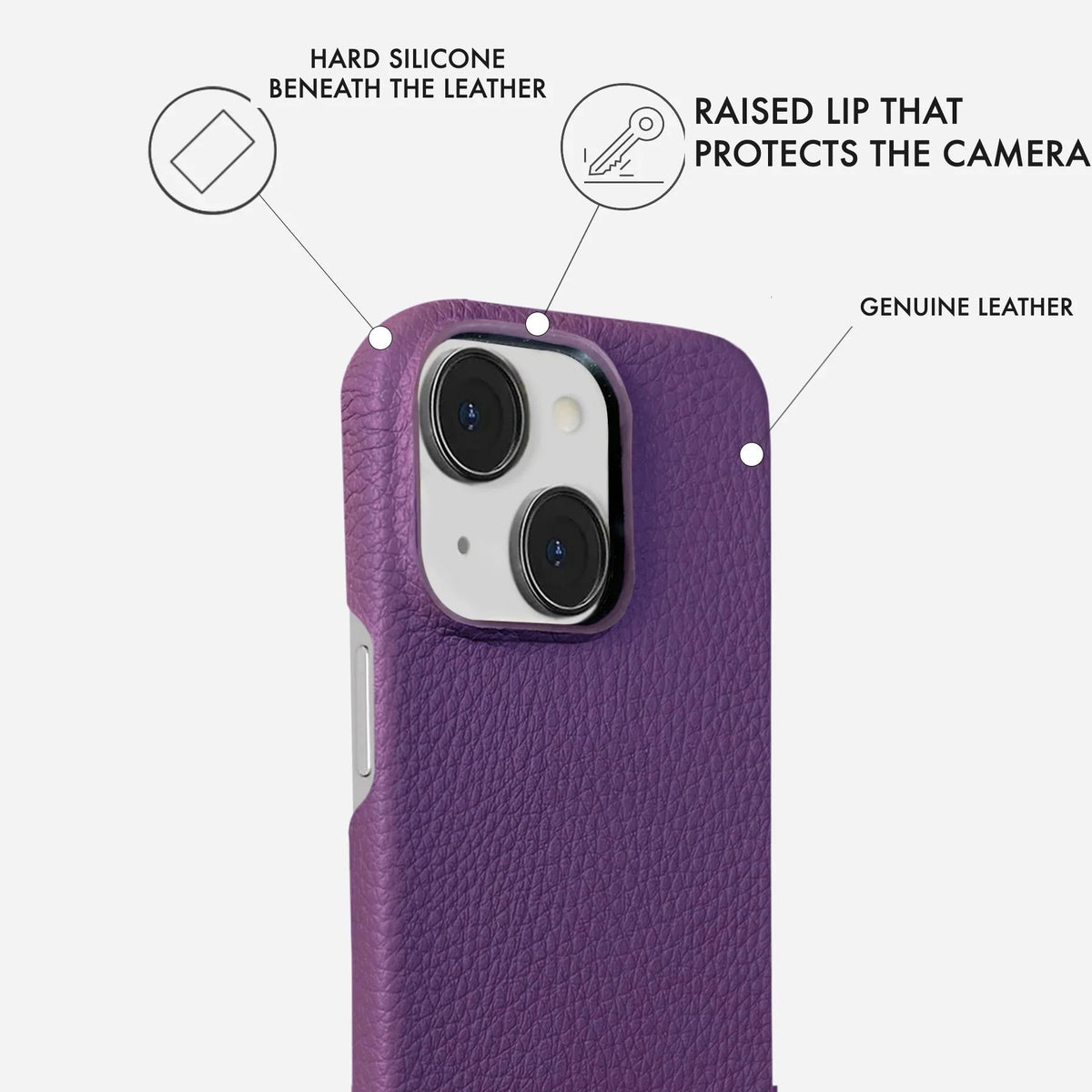 iPhone 14 Leather Case — Ashe