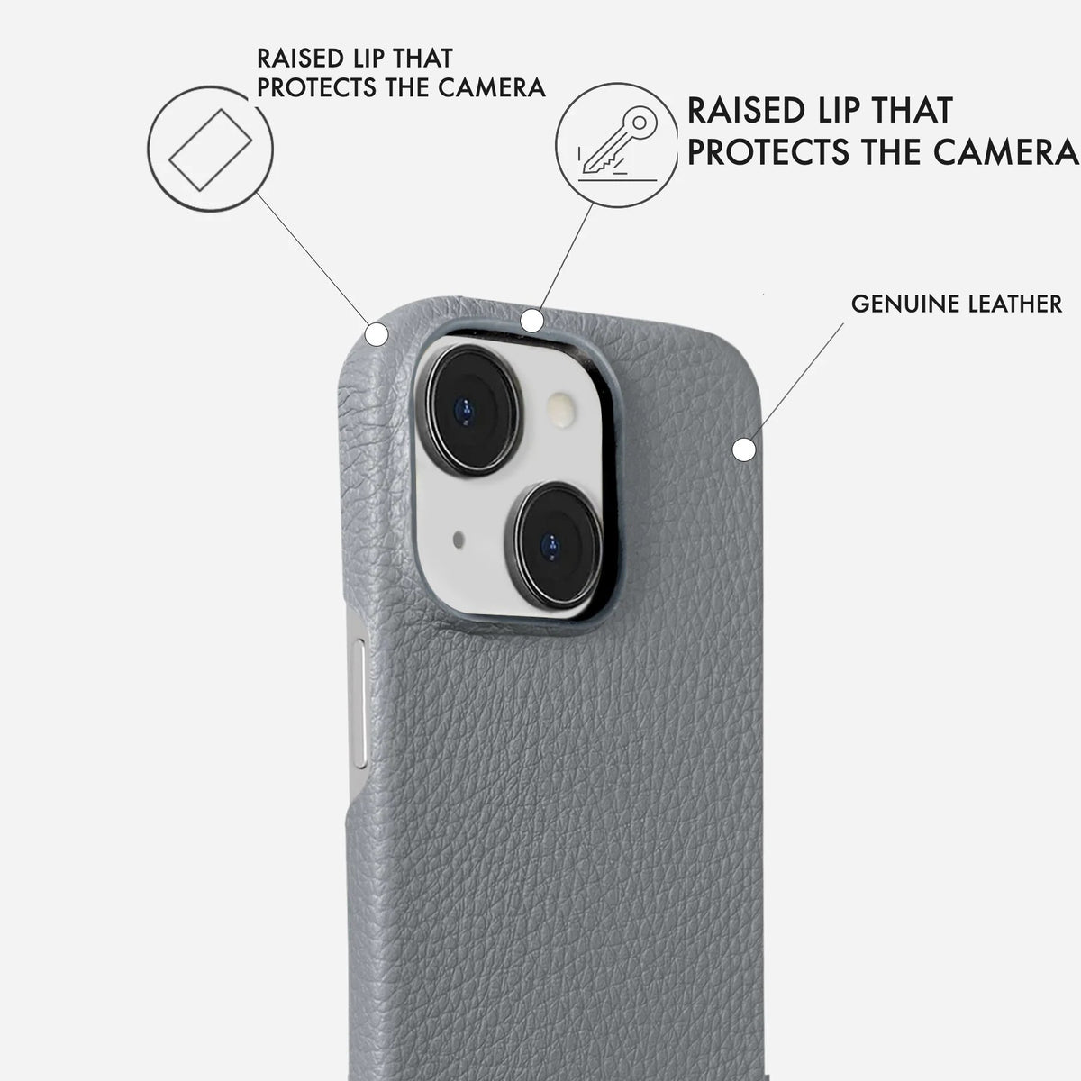iPhone 15 Leather Case — Ashe