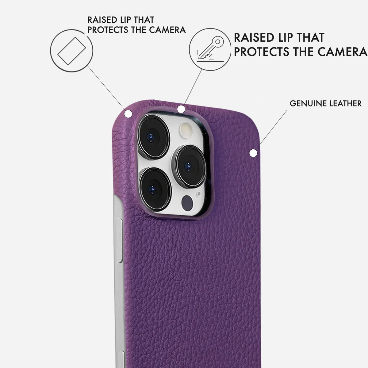 iPhone 16 Pro Leather Case — Ashe