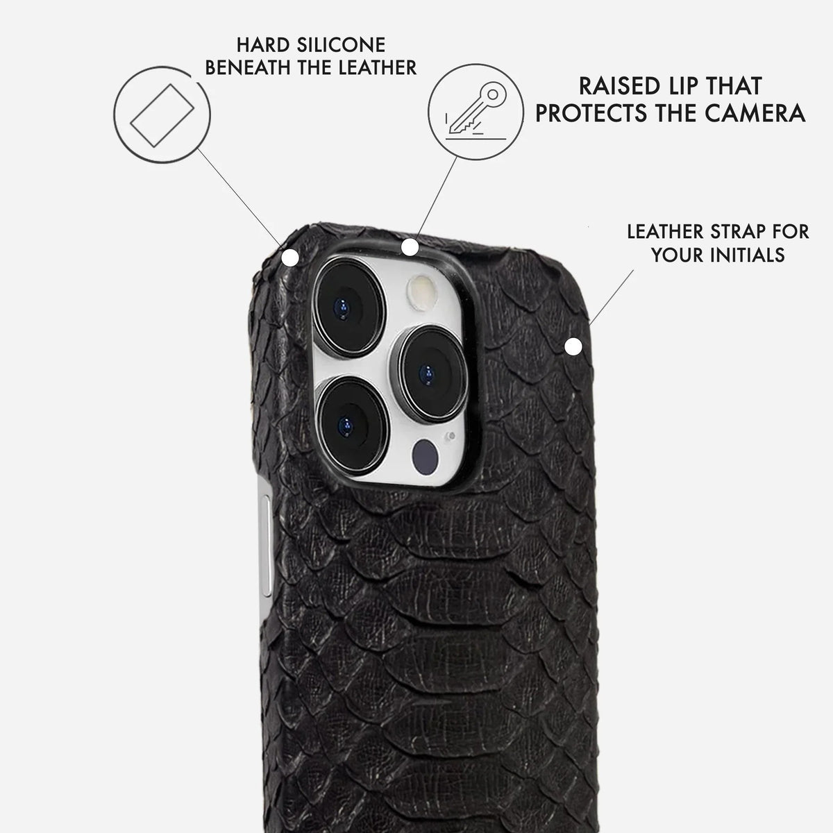 iPhone 15 Pro Leather Case — Piton