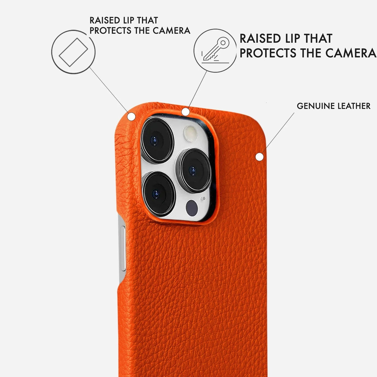 iPhone 15 Pro Leather Case — Ashe