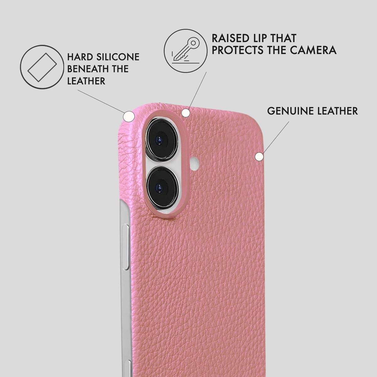 iPhone 17 Leather Case — Ashe