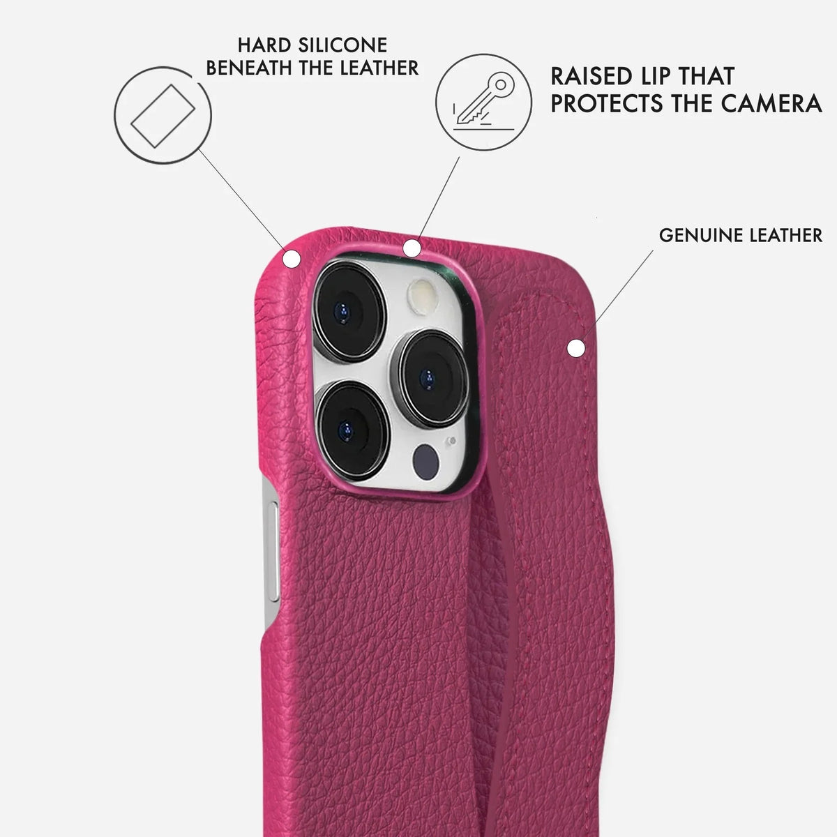 iPhone 15 Pro Leather Case — Ashe Handle