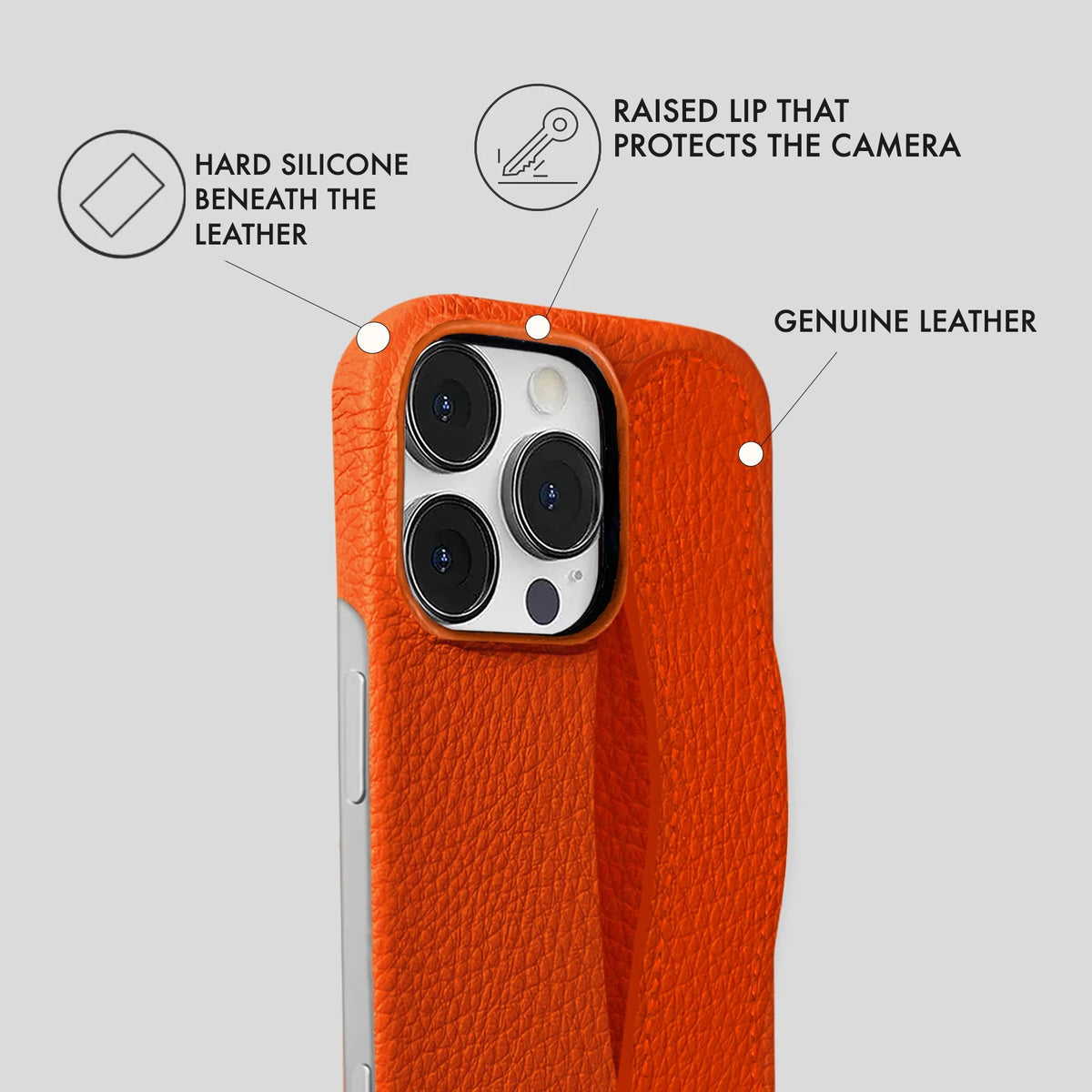 iPhone 16 Pro Leather Case — Ashe Handle