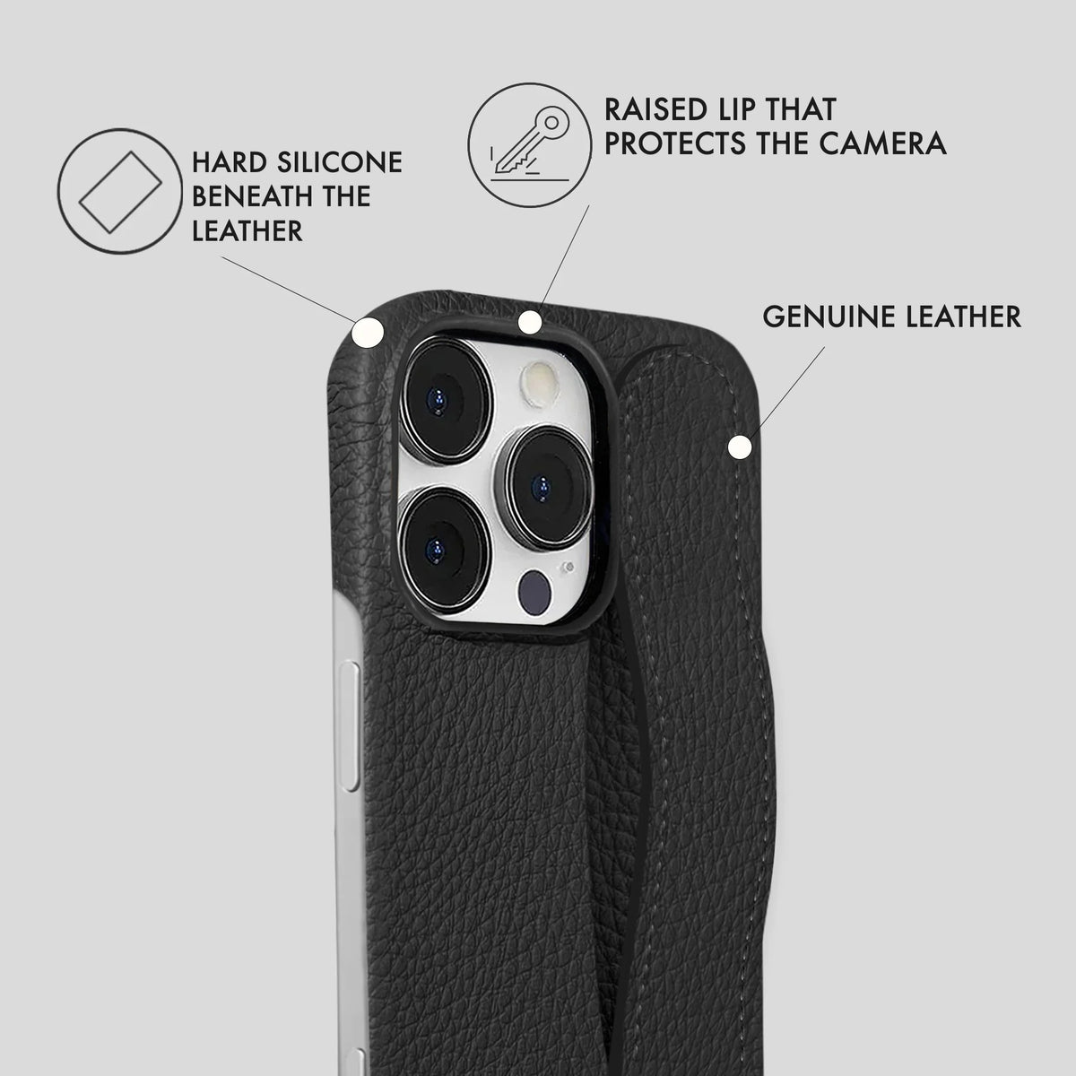 iPhone 16 Pro Leather Case — Ashe Handle