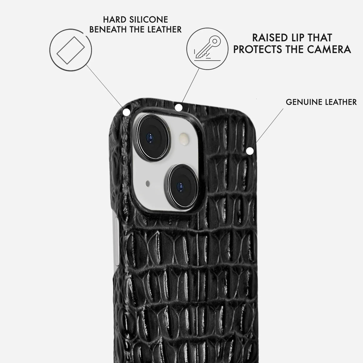 iPhone 13 Leather Case — Titan