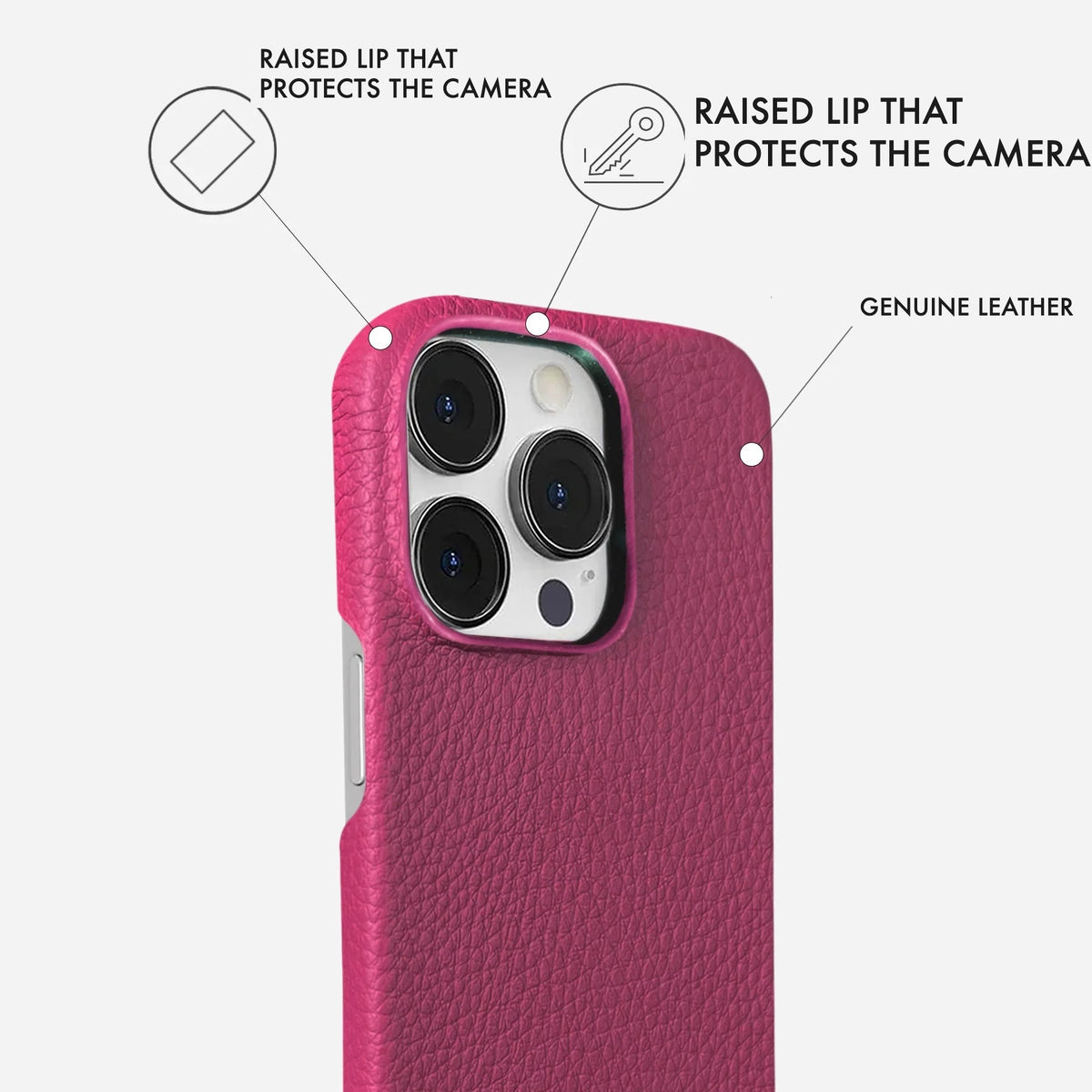 iPhone 15 Pro Leather Case — Ashe