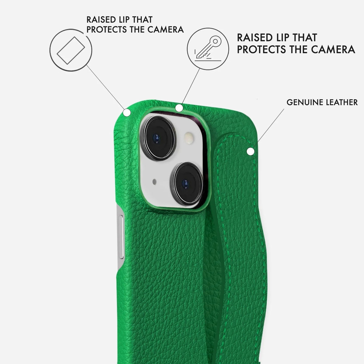 iPhone 15 Leather Case — Ashe Handle