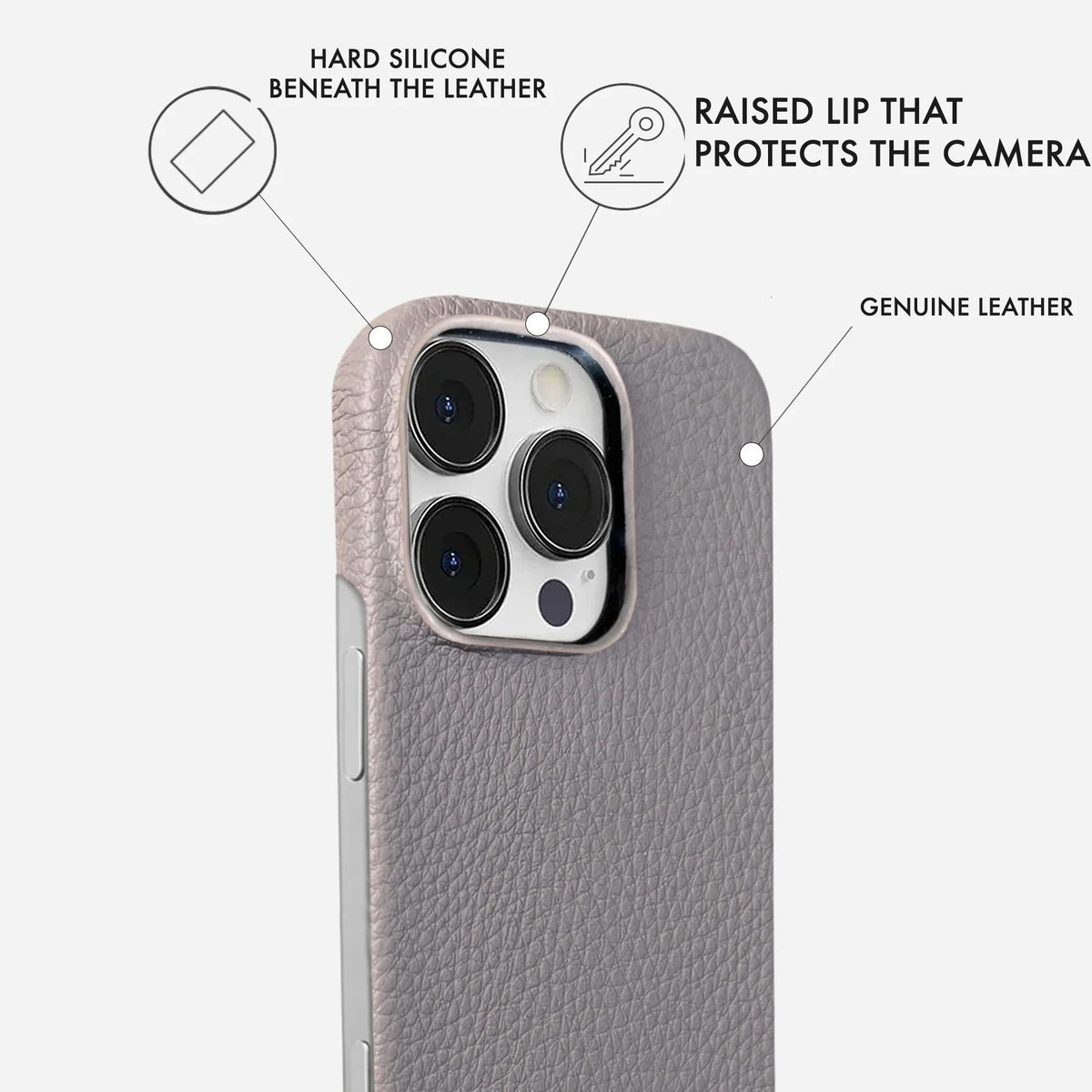 iPhone 16 Pro Leather Case — Ashe
