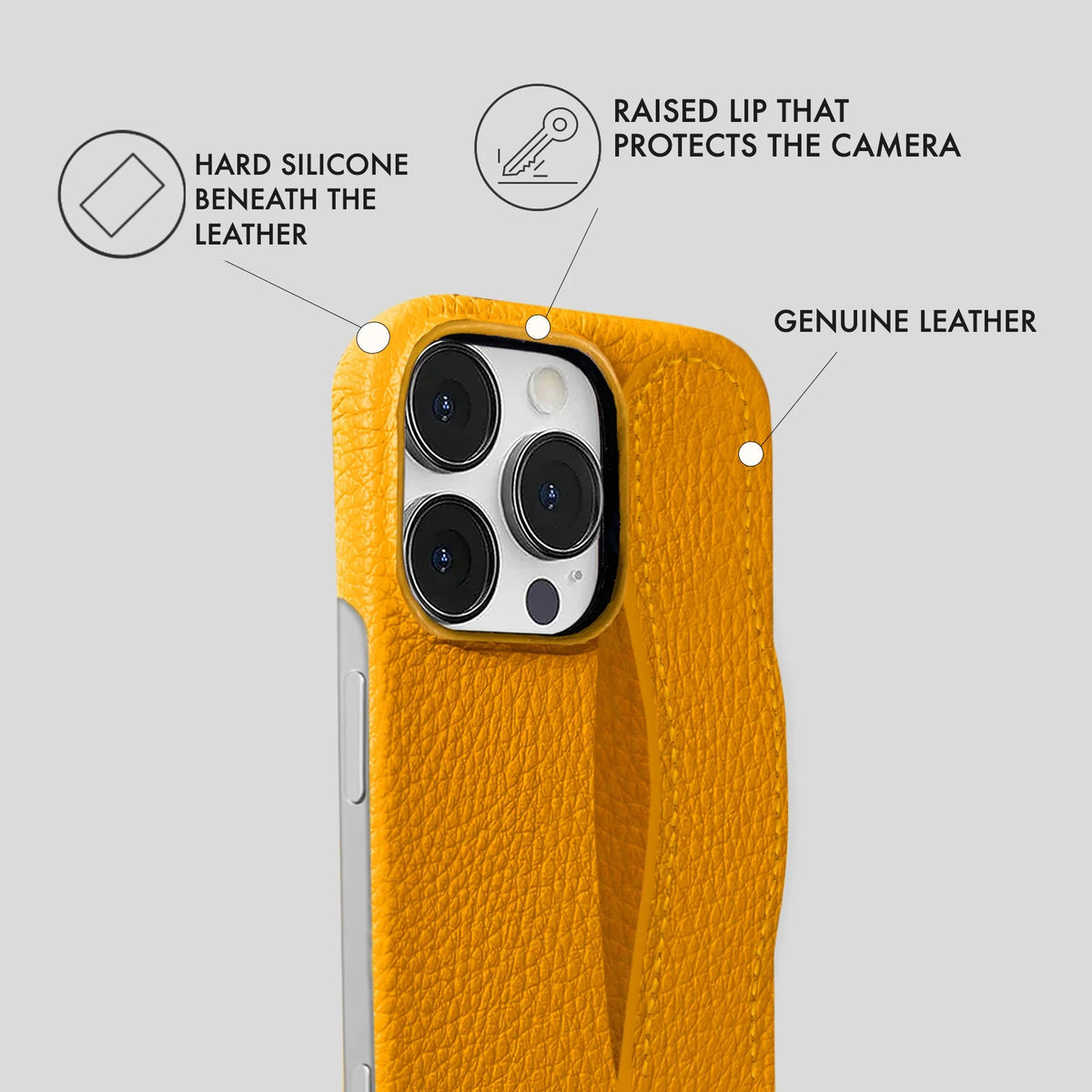 iPhone 16 Pro Leather Case — Ashe Handle