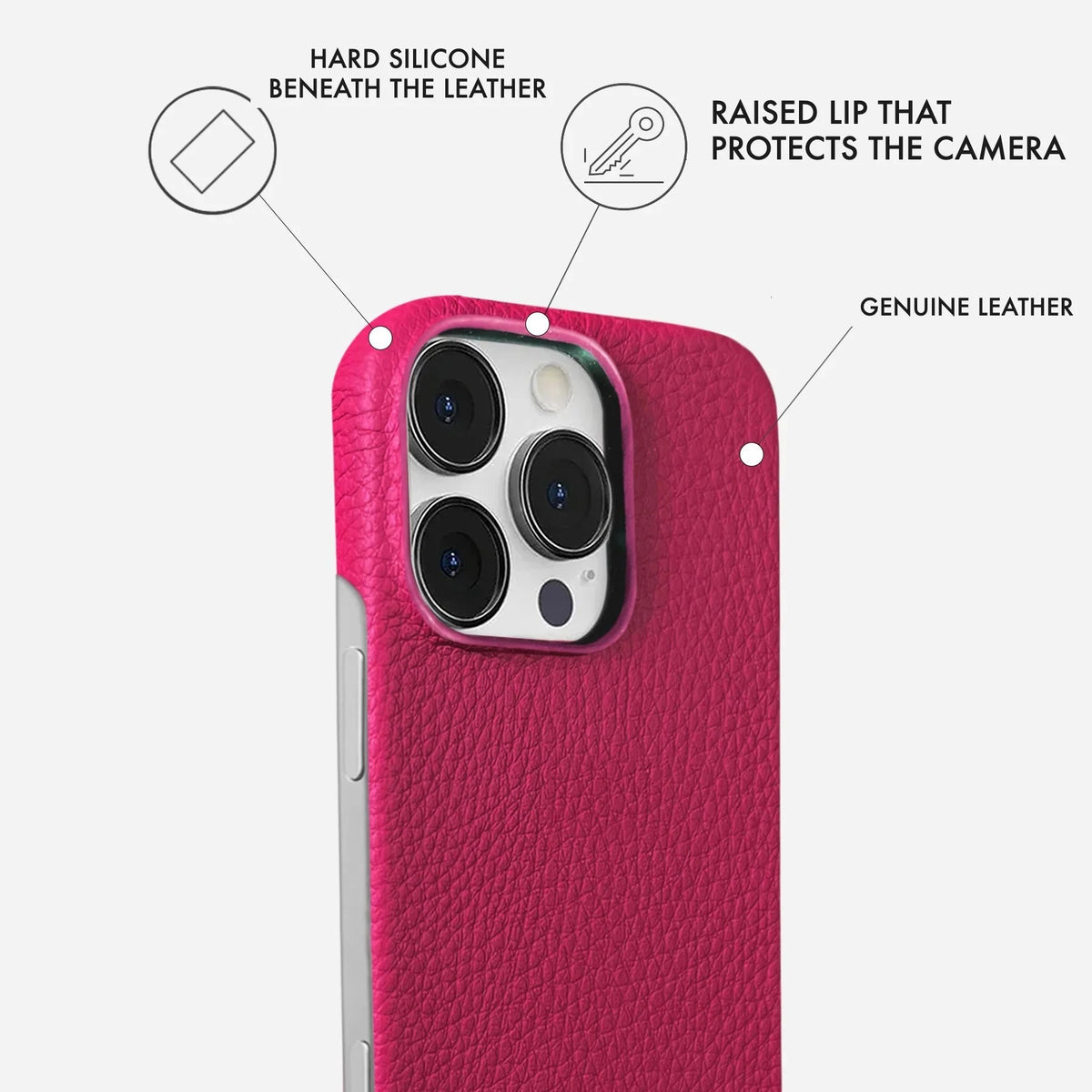 iPhone 16 Pro Leather Case — Ashe