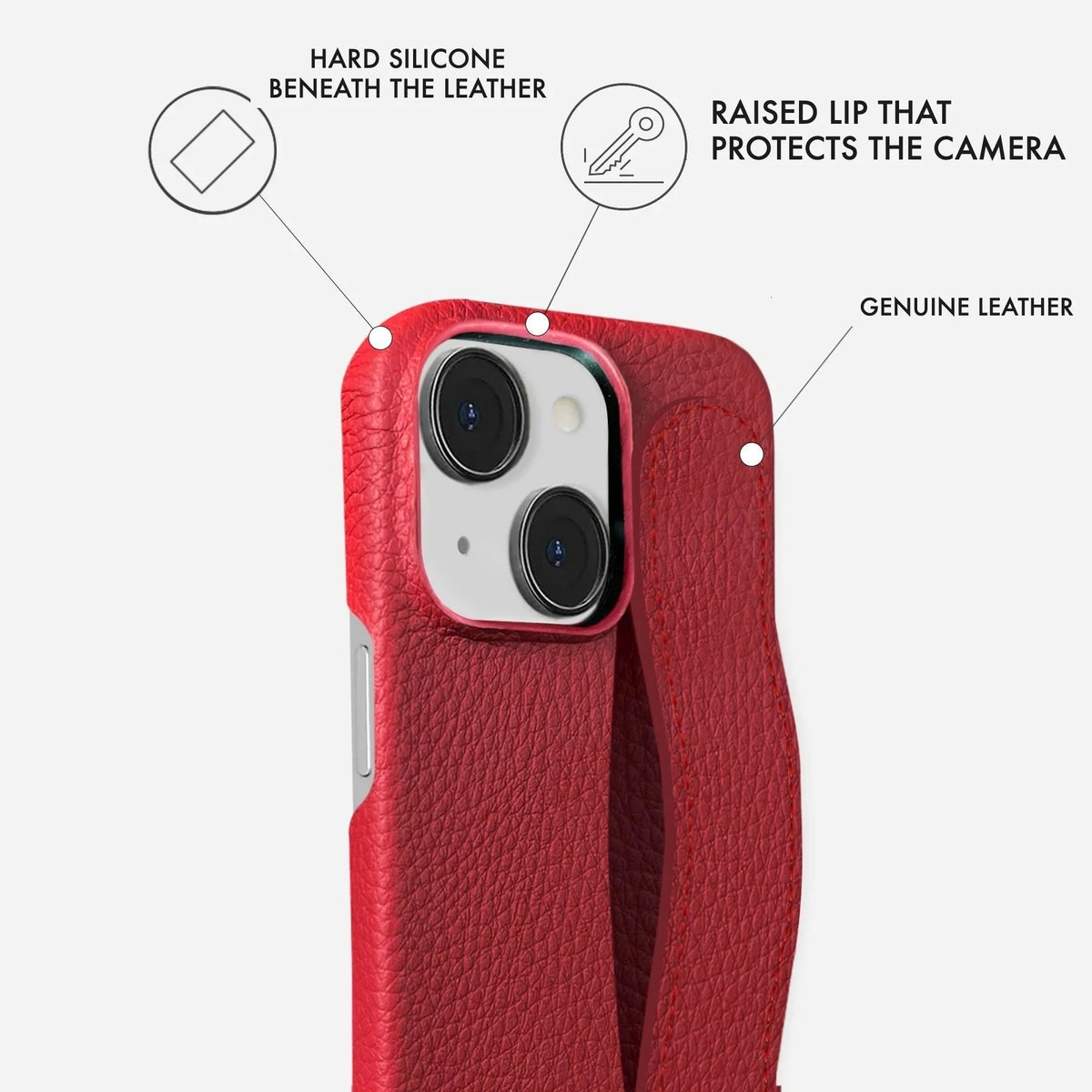 iPhone 15 Leather Case — Ashe Handle