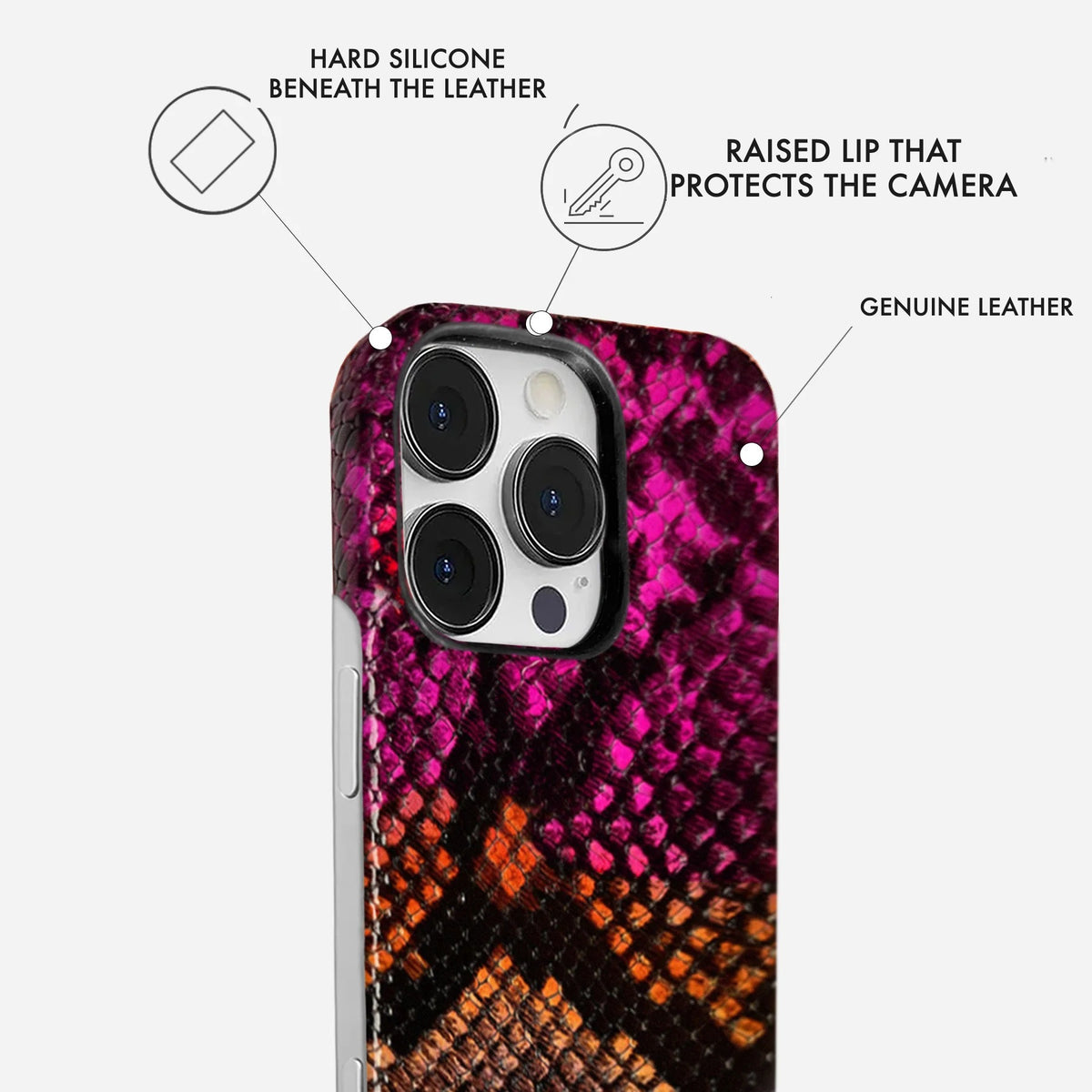 iPhone 16 Pro Leather Case — Elise