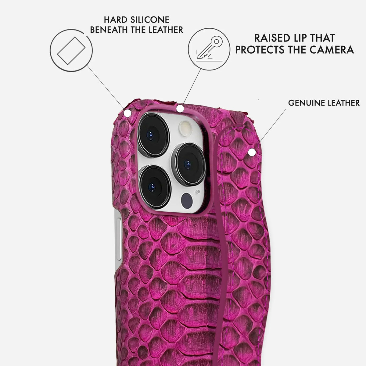 iPhone 13 Pro Leather Case — Piton Handle