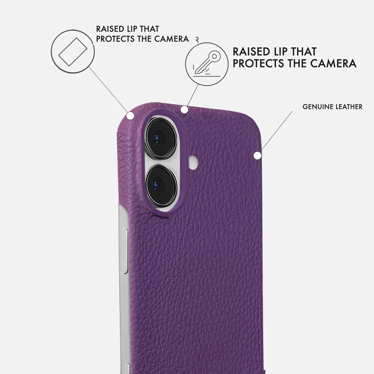 iPhone 17 Leather Case — Ashe