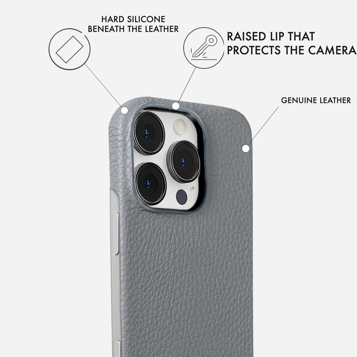 iPhone 16 Pro Leather Case — Ashe