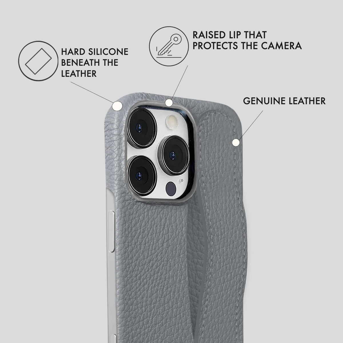 iPhone 16 Pro Leather Case — Ashe Handle