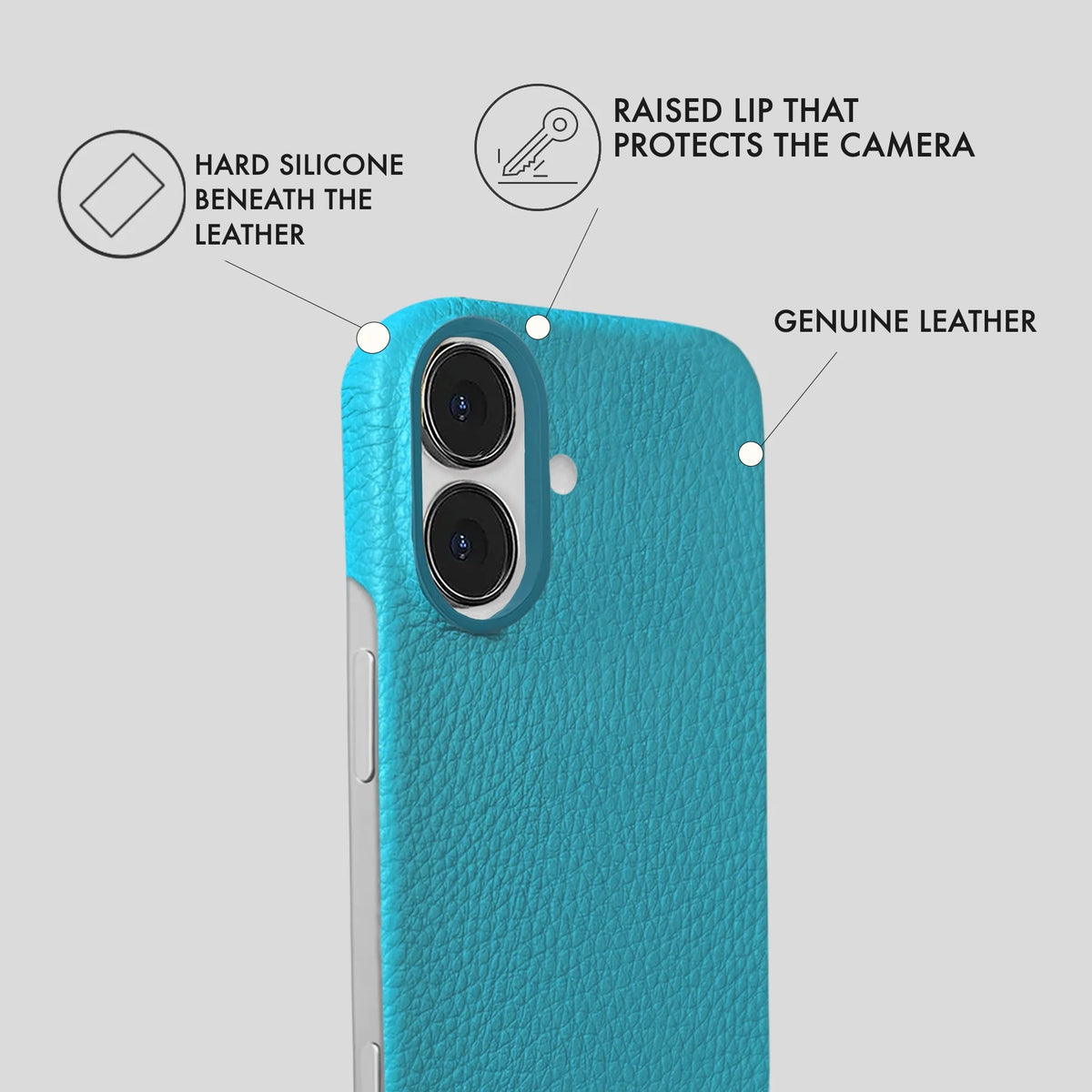 iPhone 17 Leather Case — Ashe