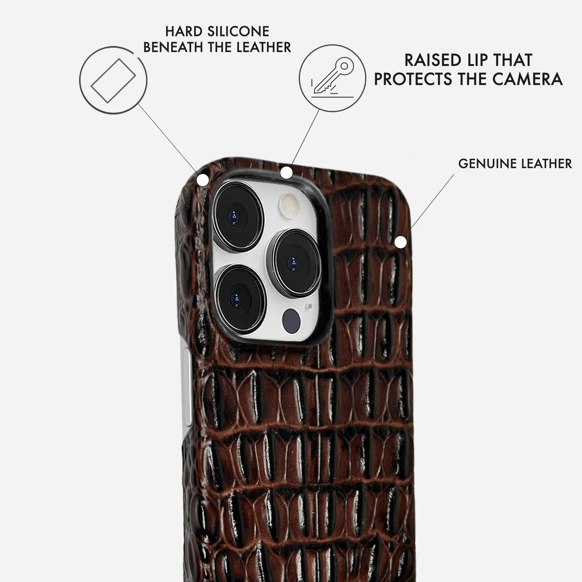 iPhone 15 Pro Max Leather Case — Titan