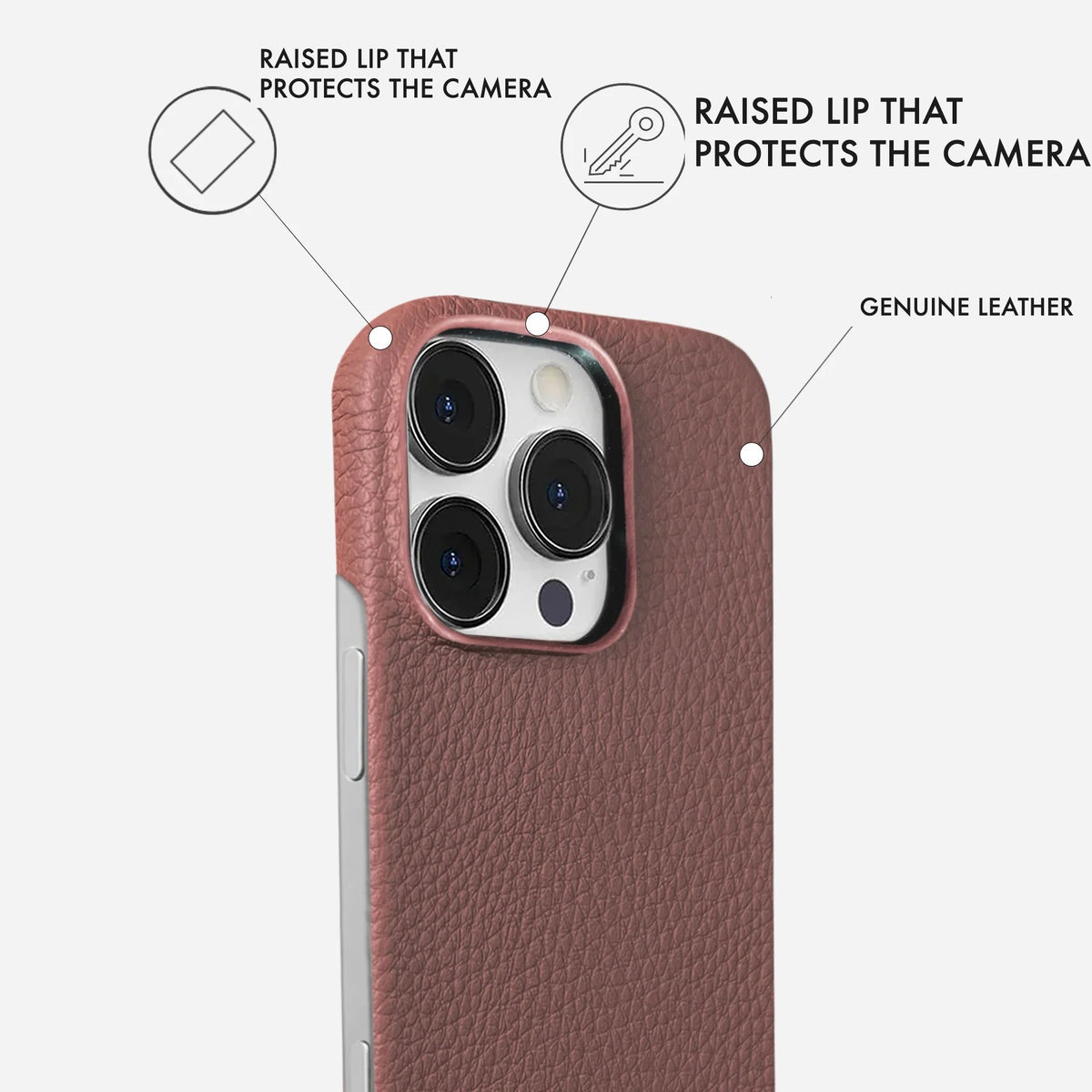 iPhone 16 Pro Leather Case — Ashe