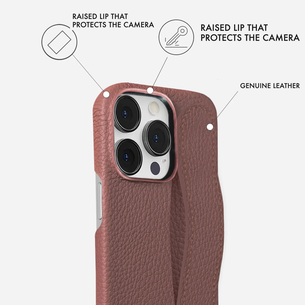 iPhone 15 Pro Max Leather Case — Ashe Handle