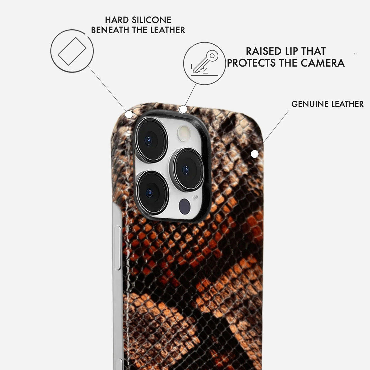 iPhone 16 Pro Leather Case — Elise