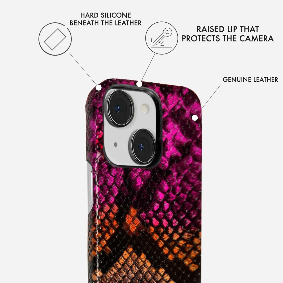 iPhone 14 Plus Leather Case — Elise