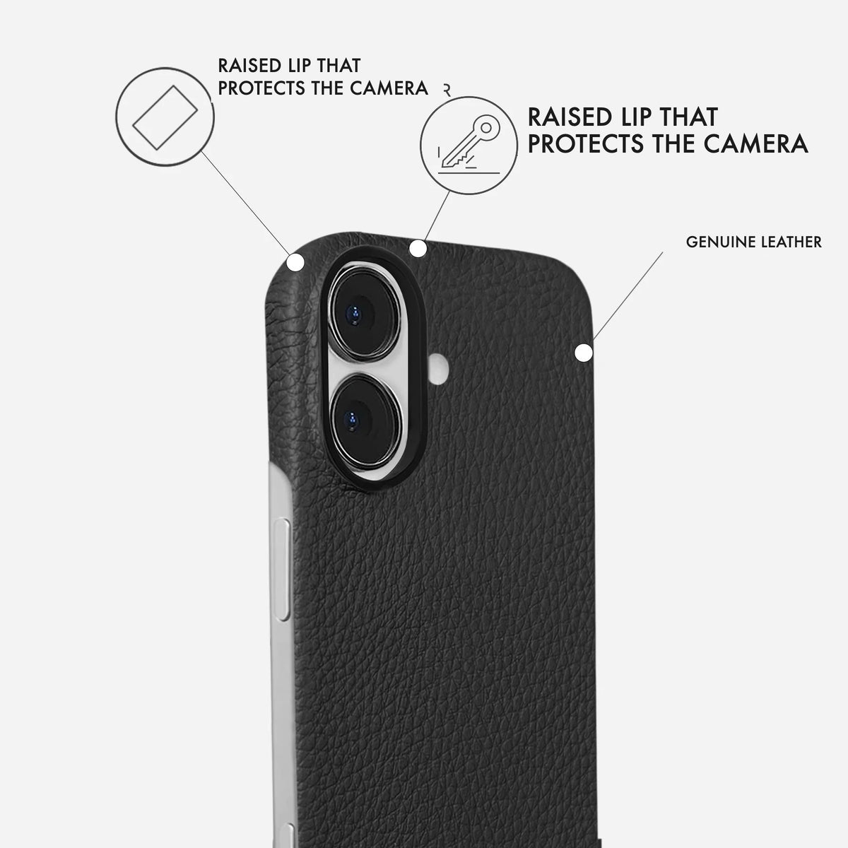 iPhone 17 Leather Case — Ashe