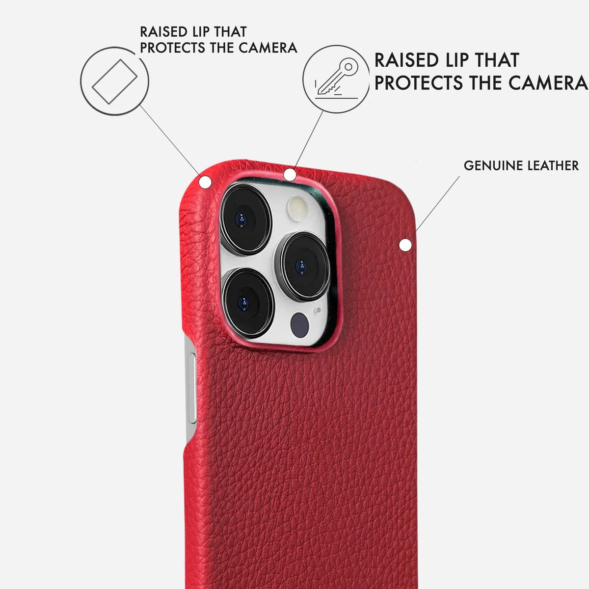 iPhone 15 Pro Leather Case — Ashe