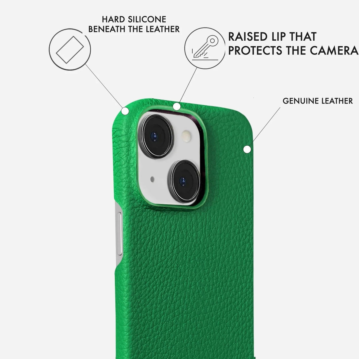 iPhone 15 Leather Case — Ashe