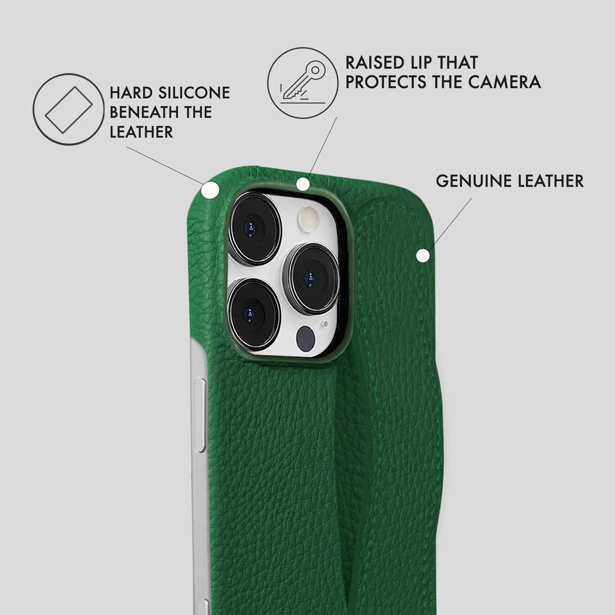 iPhone 16 Pro Leather Case — Ashe Handle