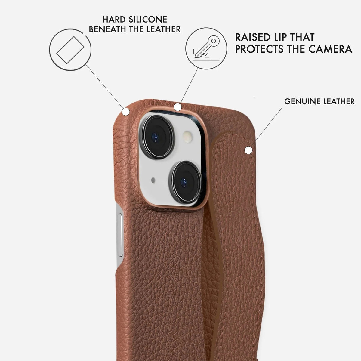 iPhone 14 Leather Case — Ashe Handle