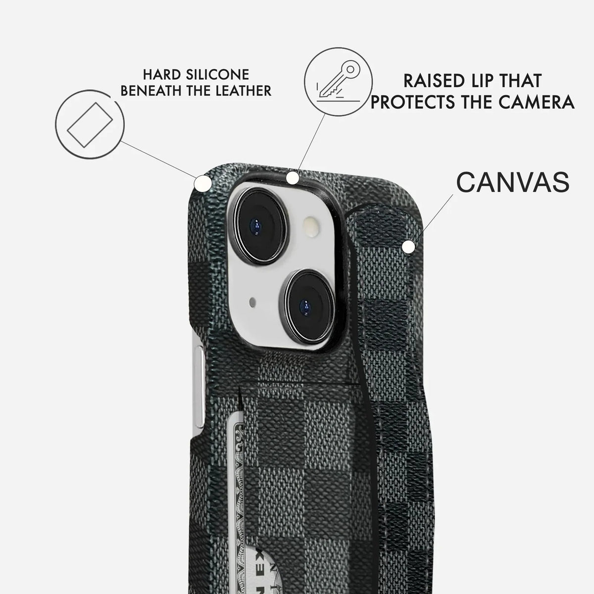 iPhone 15 Plus Case — Dama Handle Cardholder