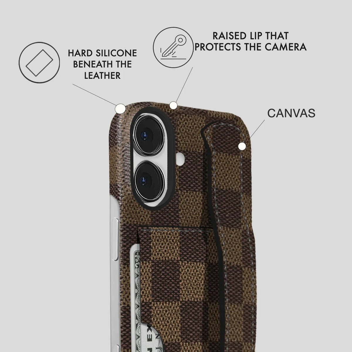 iPhone 16 Plus Case — Dama Handle Cardholder