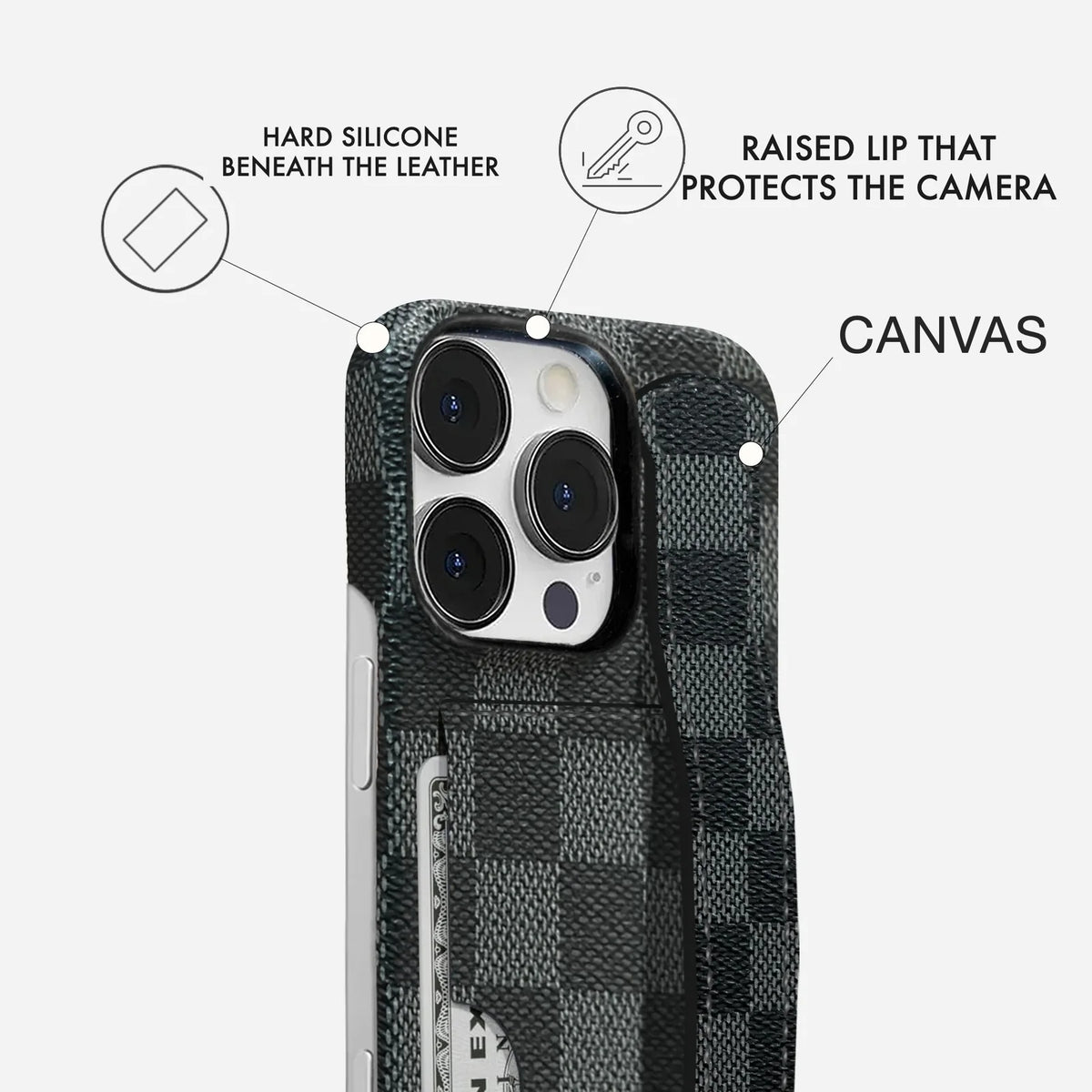 iPhone 16 Pro Case — Dama Handle Cardholder