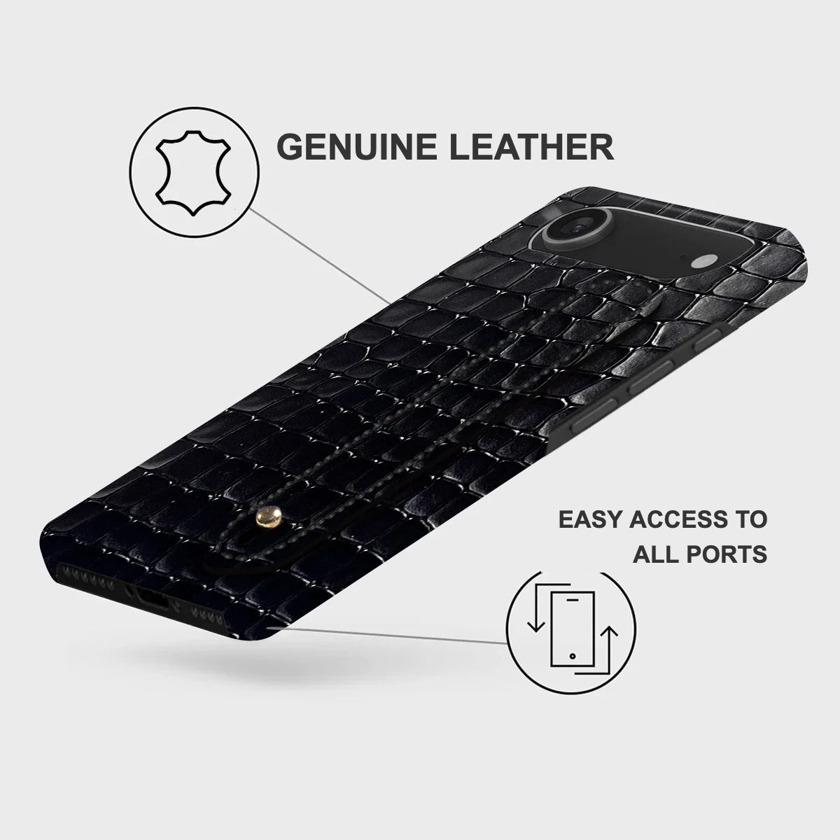 iPhone 17 Air Leather Case — Lusso Handle