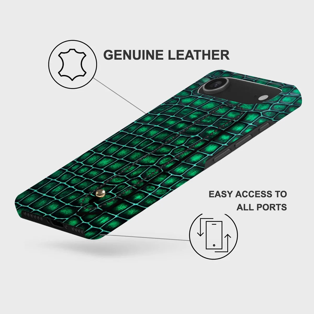 iPhone 17 Air Leather Case — Lusso Handle