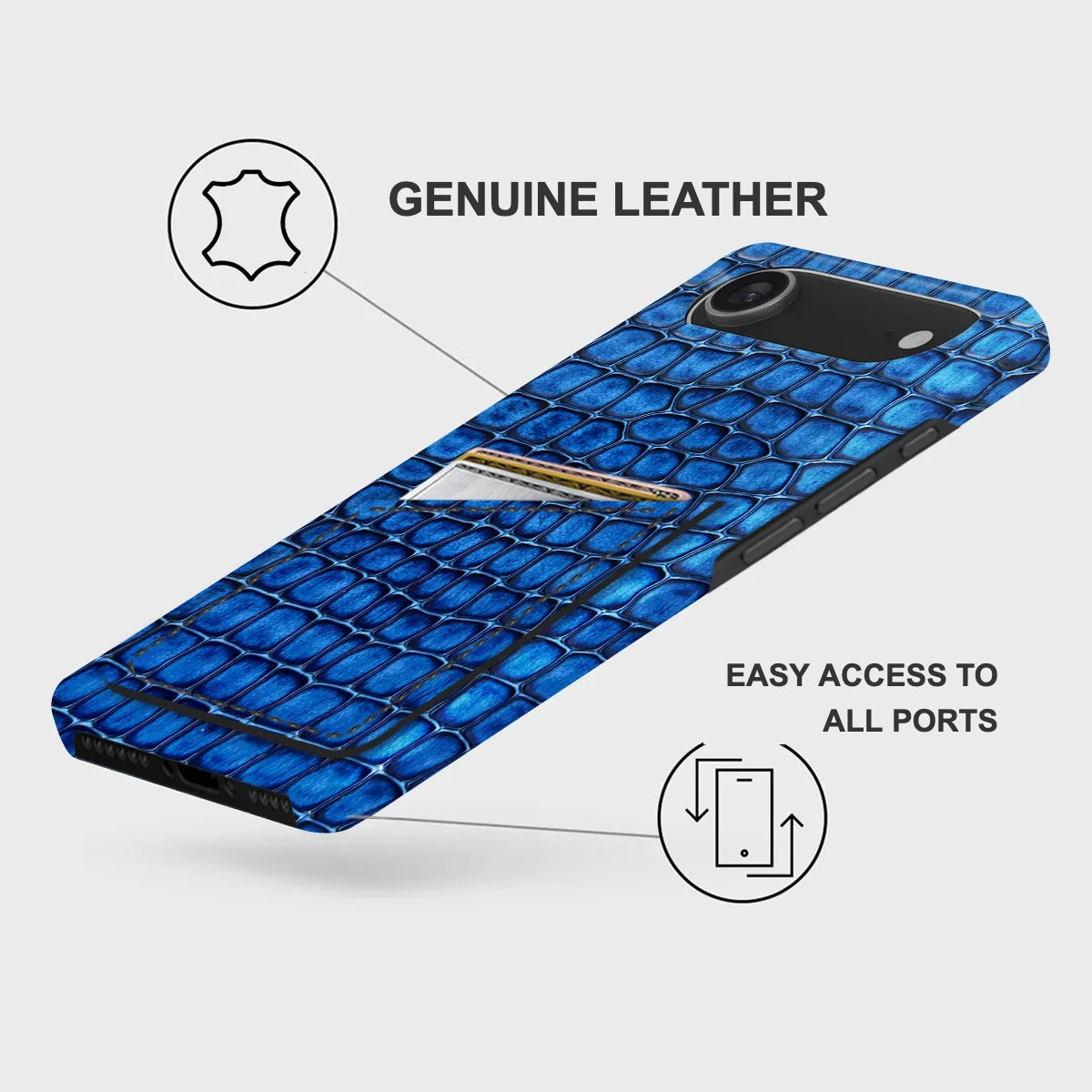 iPhone 17 Air Leather Case — Lusso Cardholder