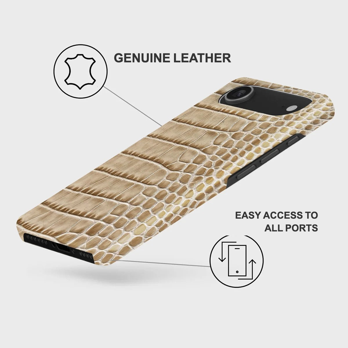 iPhone 17 Air Leather Case — Neo