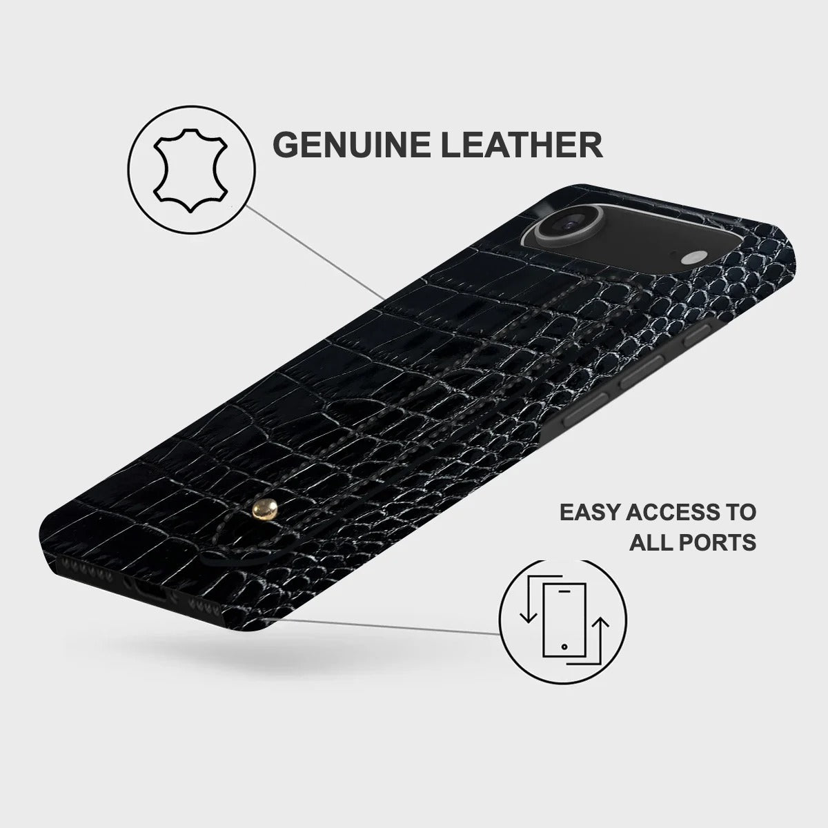 iPhone 17 Air Leather Case — Neo Handle