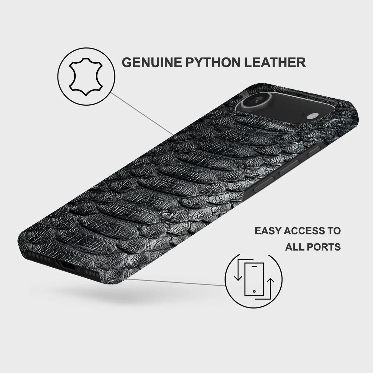 iPhone 17 Air Leather Case — Piton