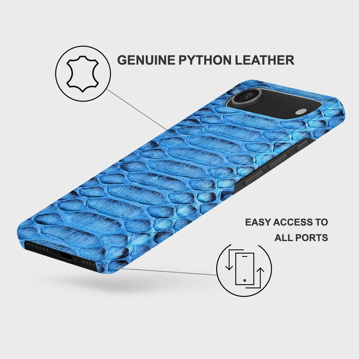 iPhone 17 Air Leather Case — Piton