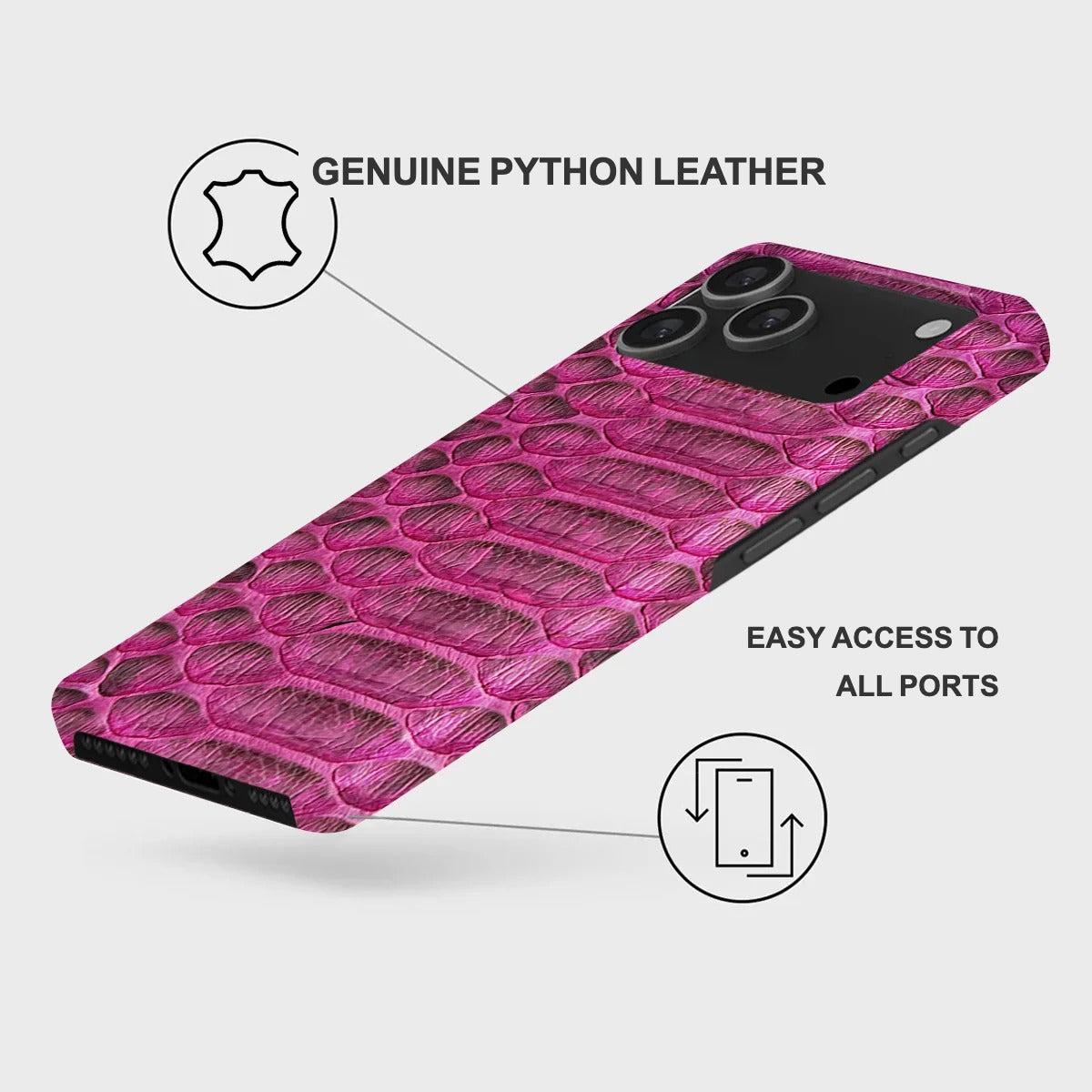 iPhone 17 Air Leather Case — Piton