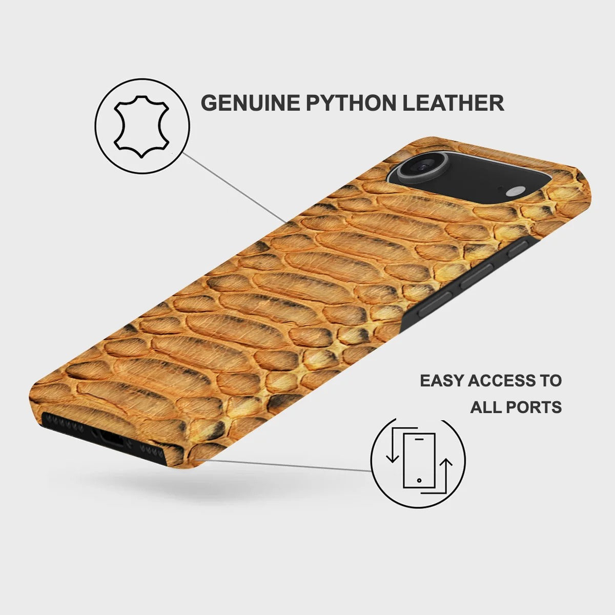 iPhone 17 Air Leather Case — Piton