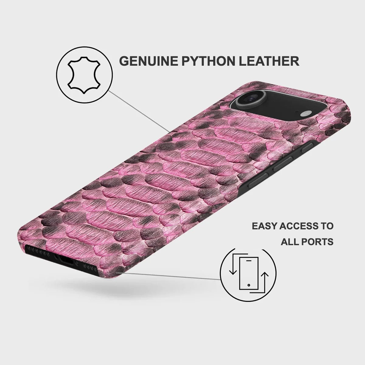 iPhone 17 Air Leather Case — Piton