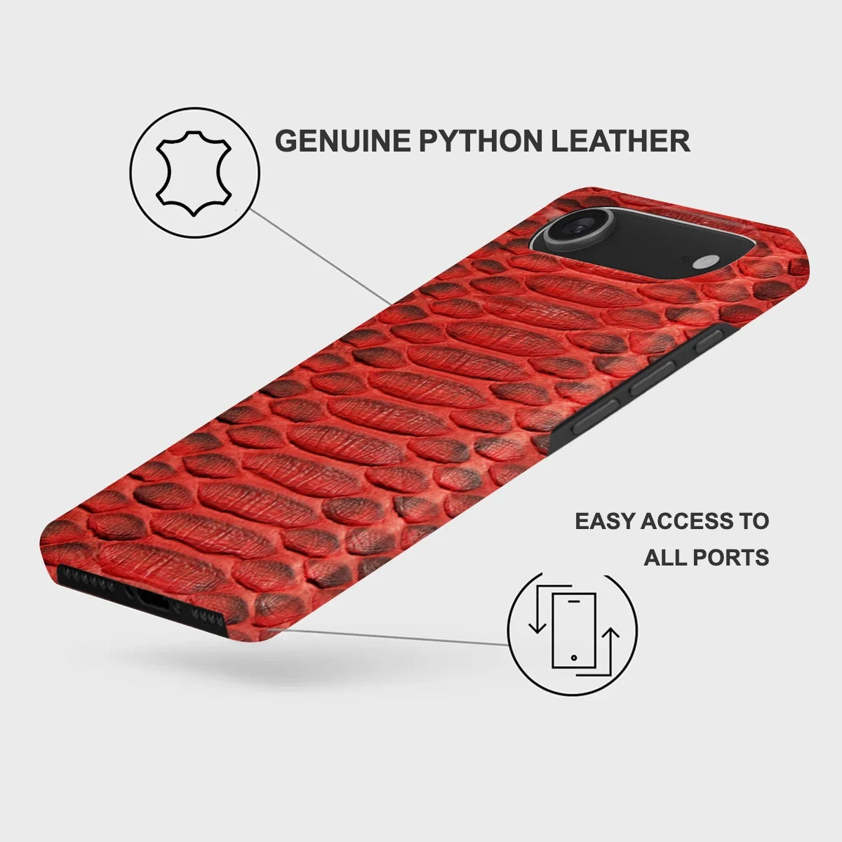 iPhone 17 Air Leather Case — Piton