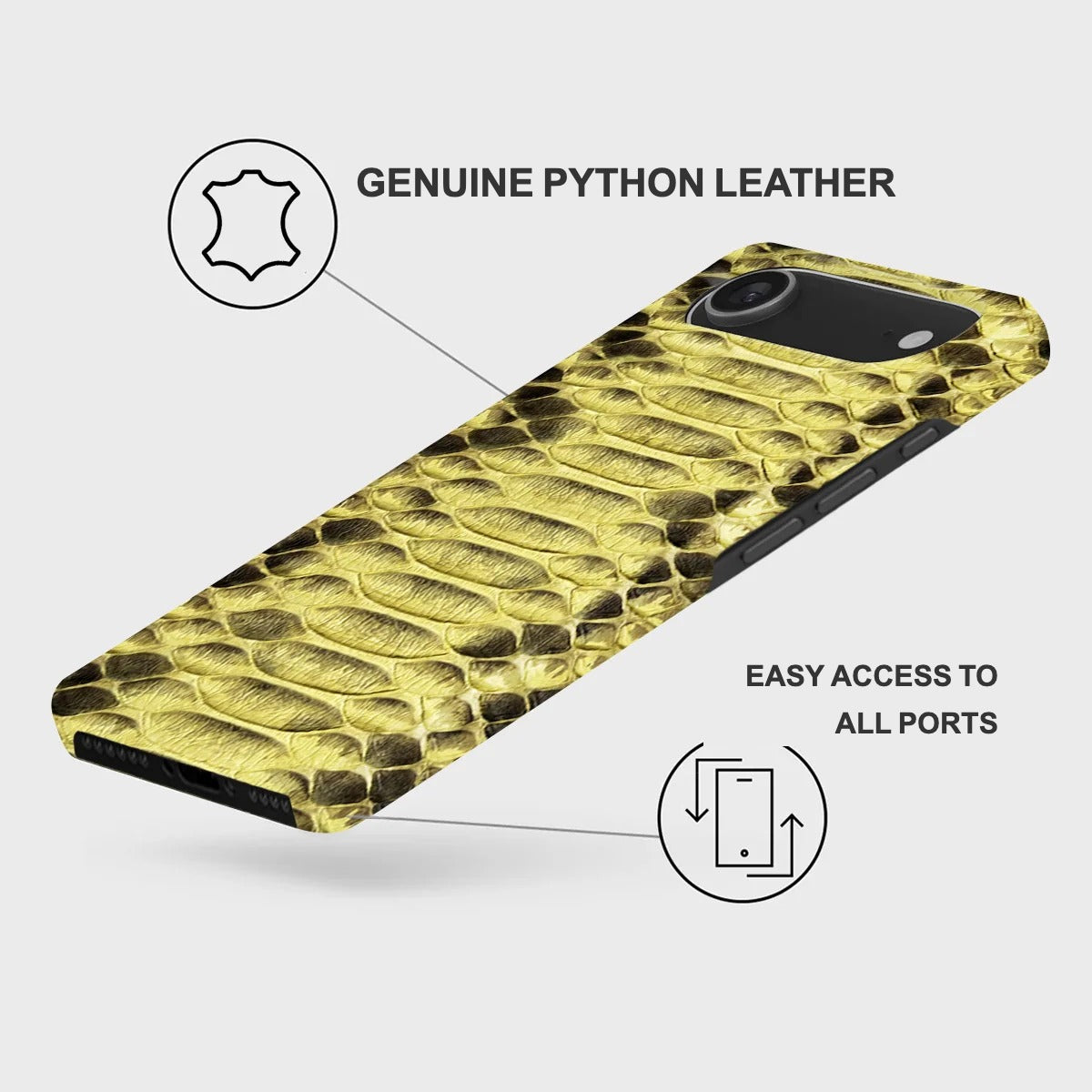 iPhone 17 Air Leather Case — Piton