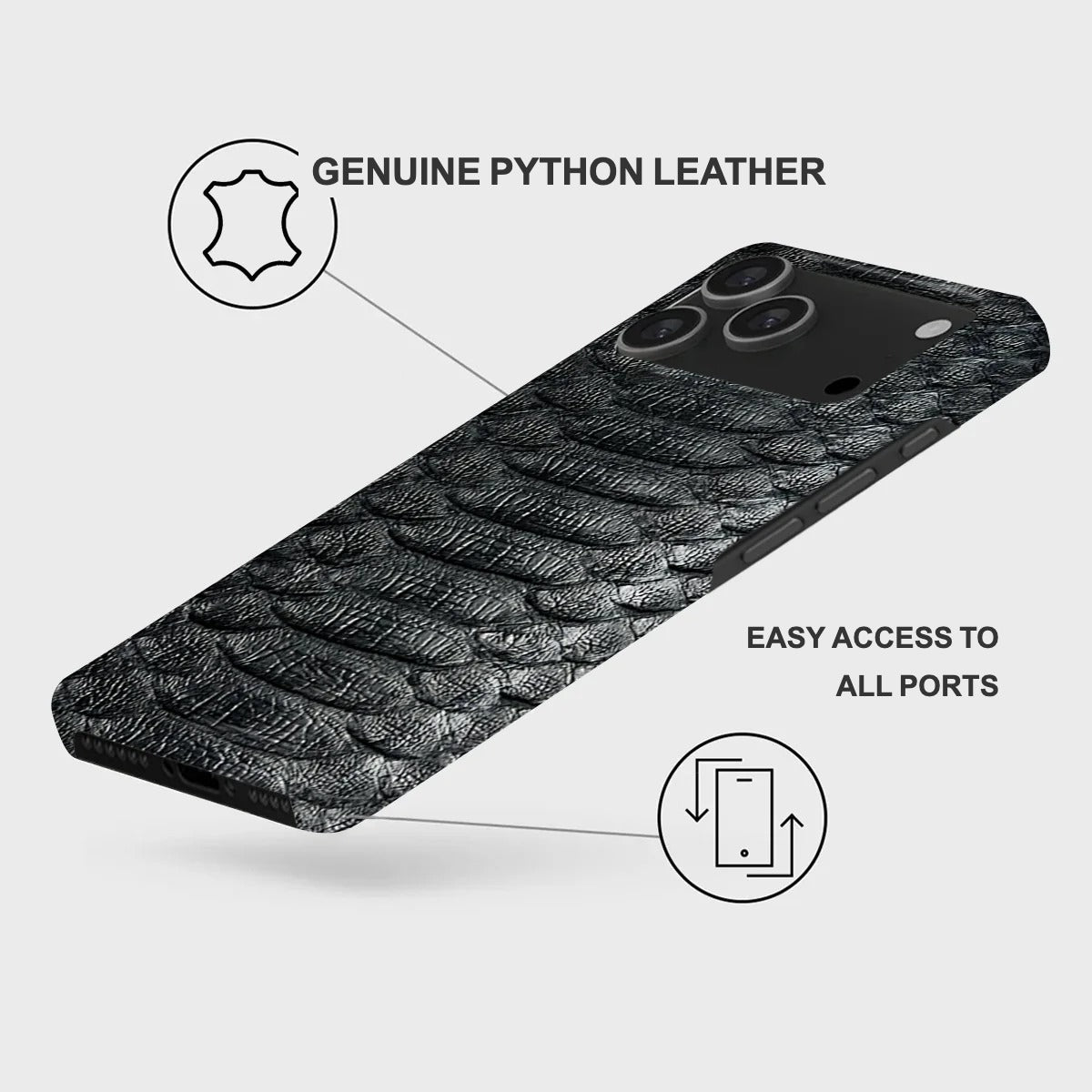 iPhone 17 Pro Max Leather Case — Piton