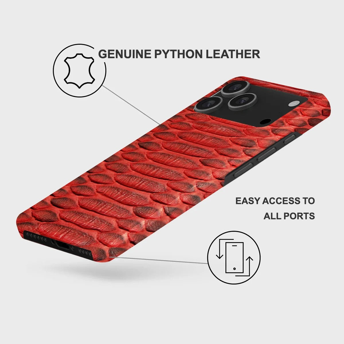 iPhone 17 Pro Max Leather Case — Piton